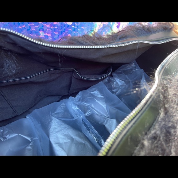 My Melody & Kuromi Mascot plush Keychains & Blk Shaggy Dolls kill Weekender NWT - Picture 7 of 10